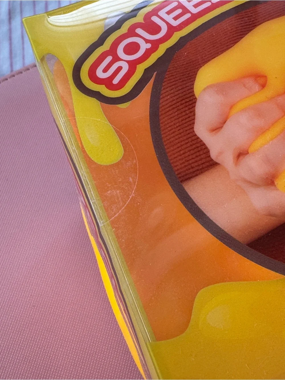 Cheese Squish Squishie Cheese Block Orange Jumbo Fidget Toy Sunny Days NWT New